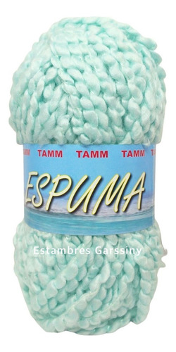 Estambre Espuma Madeja De 100 Grs Color Verde agua