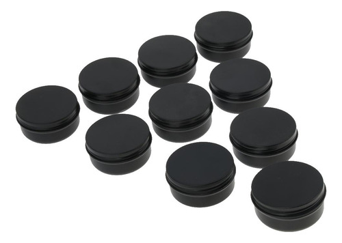 5x 10 Piezas Vacian Los Recipientes Cosméticos Metálicos