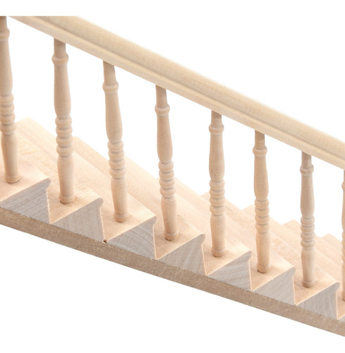 Escalera For Casa De Muñecas De Abedul Brillante Con Esquin