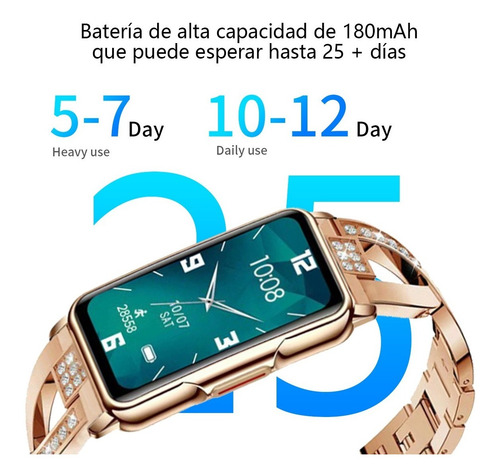 Imagen 7 de 8 de Reloj Inteligente Mujer H80 Deportivo Moda Smart Band 1,47