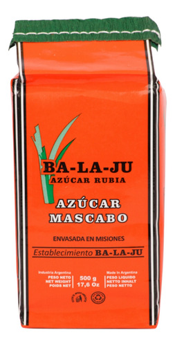 Azucar Mascabo Ba-la-ju X500g - Cotillón Waf