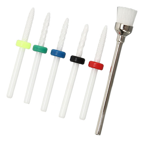 Juego De Brocas Para Limas De Uñas, Juego De 6 Brocas Para U