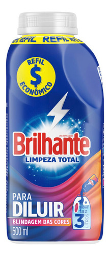 Sabão Líquido Para Diluir Limpeza Total 500ml Brilhante