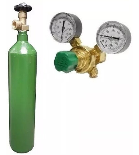 Tubo Nitrogeno 1/2 Mt3 + Regulador Alta R410 Para Refrigeracion