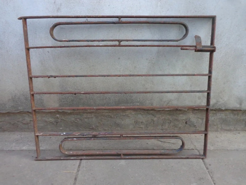 Porton Puerta Reja Antiguo 83x56 Planchuela Gruesa, C/traba (Usado)