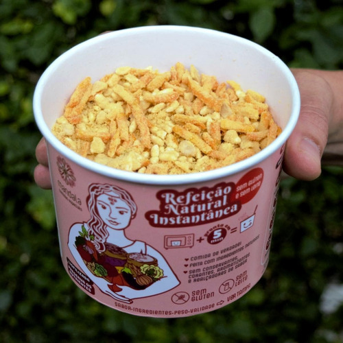 Imagem 2 de 9 de Risoto De Homus Grão De Bico E Cenoura Sem Glúten Sem Leite