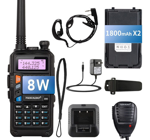 Tidradio Radio Jamon Td-f6 Actualizada Baofeng 5r 8 Vhf