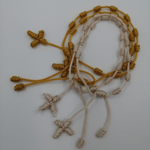 Imagen 9 de 10 de Denarios, Decenarios Pulsera En Hilo Terlenca Para Recuerdos
