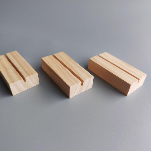 Soporte De Pedestal De Madera Para Placas Base De Madera Par