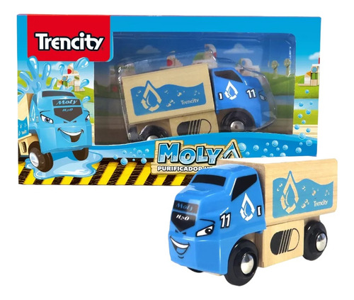 Trencity Vehículos Imantados Colección Villanos Juego Madera Color Azul Personaje Moly