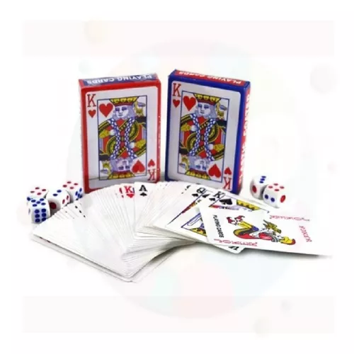 Conjunto 2 Baralho Azul e Vermelho Dois Jogos Truco Poker - CMZ