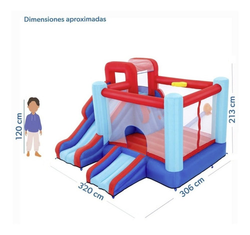 Trampolín Brincolín Inflable Bestway Parque De Diversión Msi