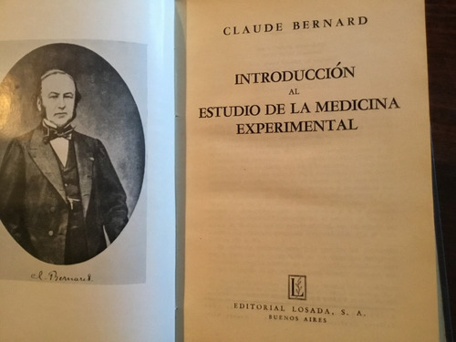 Claude Bernard Introducción Estudio De Medicina Experimental