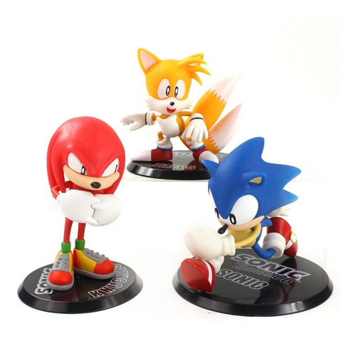 Sonic The Hedgehog Tails Colección X3 Figuras En Bolsa 