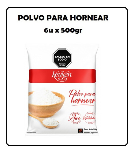 Polvo De Hornear Keuken 2u X 500gr - Mataderos