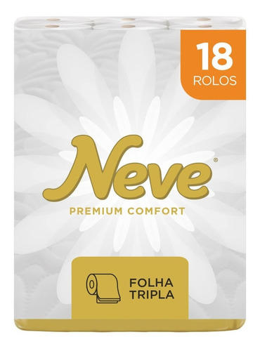 Papel Higiênico Neve Premium Comfort - 18 Rolos