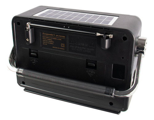 Rádio Portátil Ecopower Ep-f221 Usb/sd/aux Am/fm Bluetooth 127/220V