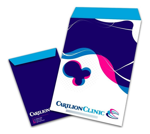 500 Envelopes Personalizado Saco P/ Folha A4 24x34 Cm 120g
