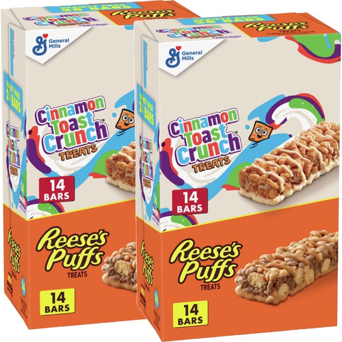 Reese's Puffs Cinnamon Toast Crunch Barras De Cereal 56 U