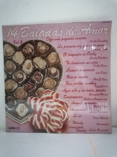 Disco Vinil Lp 33rpm  14 Baladas De Amor Vol.2--- Vers.orig.