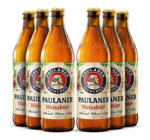 6x Cerveja Alemã Paulaner Weissbier 500ml