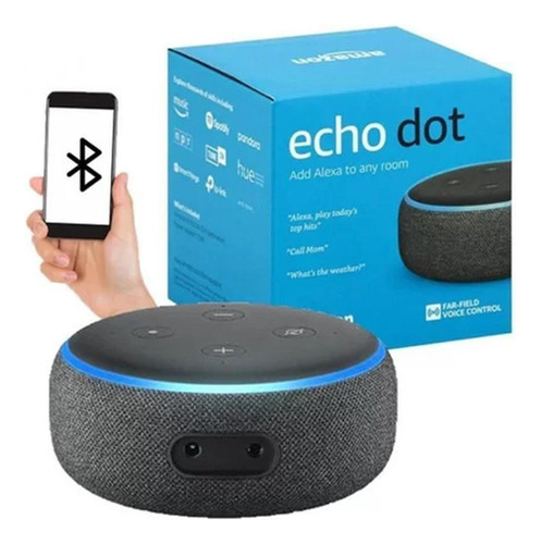 Alexa Caixa De Som Dot 3 Geraçao Assistente Pessoal