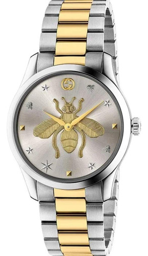 Reloj De Mujer Gucci G-timeless Plateado Moderno Y Con Cuarz