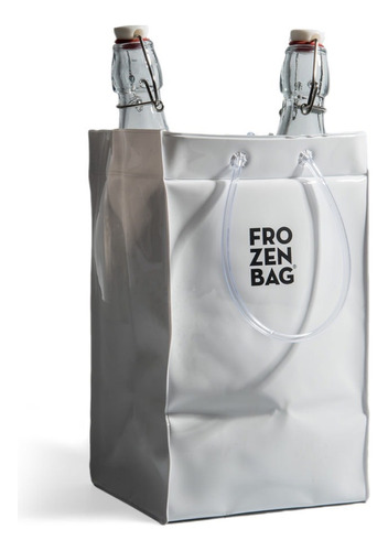 Frapera Hielera Plegable Portatil 2 Botellas Frozen Bag® 