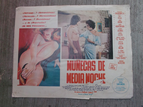 Vintage Lobby Card De Isela Vega En Muñecas De Media Noche!