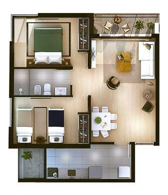 Imagen 6 de 9 de Nostrum Bay Apartamentos A Estrenar 1, 2 Y 3 Dorm Cordon