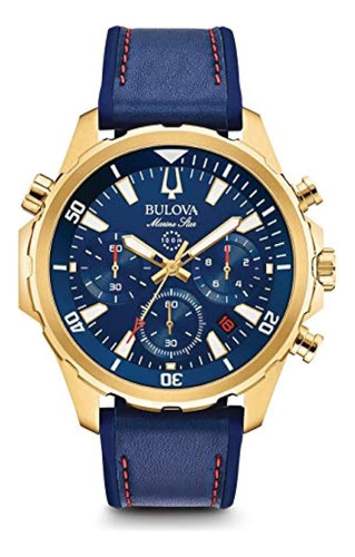 Reloj De Cuarzo Cronógrafo Bulova Para Hombre Con Correa De 