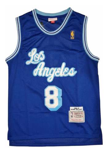 Camiseta Basquet L A Lakers Azul Classic Kobe Bordada Nba