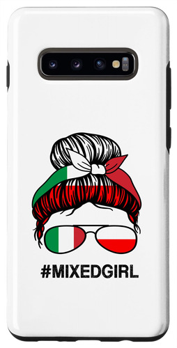 Funda Para Galaxy S10+ Polonia Italia Bandera Polaca Italia