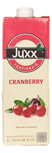 Suco De Cranberry Juxx 1 Litro Unidade Tetra Pack Líquido