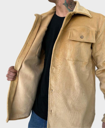 Campera Hombre Camisaco Corderoy Bifaz Abrigo Alta Calidad