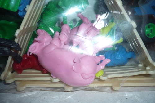 Cabaña Set Con Animales De Granja - Juguete Escala Bootleg