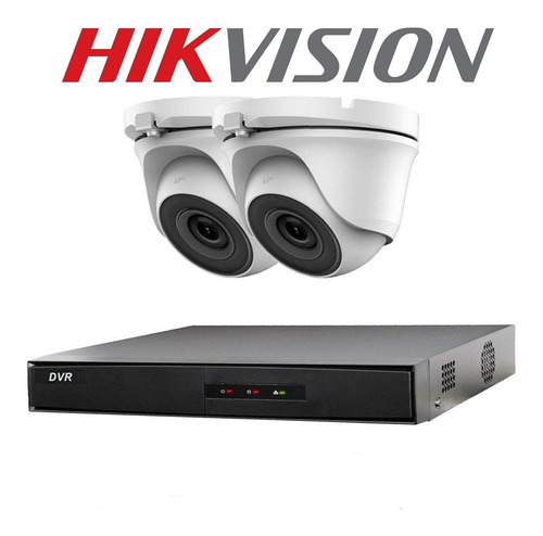 Kit 2 Camaras Seguridad Hikvision Dvr Full Hd