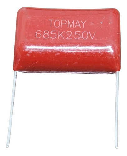 2x Capacitor Poliester Metalizado 6m8 X 250v * 6,8uf X 250v