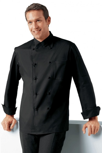 Chaqueta Cocina Jolio Negra Manga Larga Youniforms Chef