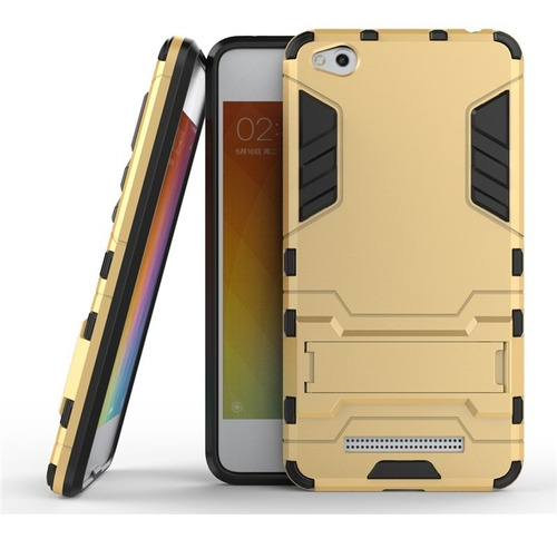 Funda Iron Case Para Xiaomi Redmi 4a Uso Rudo Con Cristal