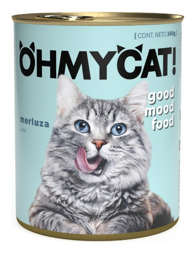 Ohmycat! - Merluza - Alimento Húmedo para Gatos - 12 Latas X 340gr