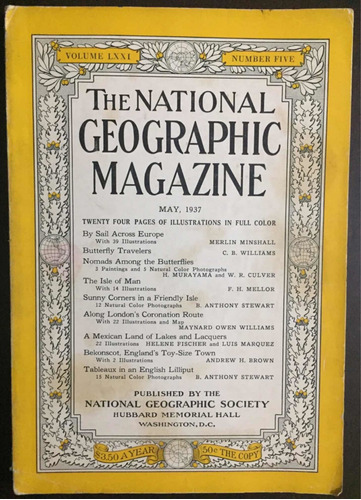 Revista National Geographic May 1937 Volumen 71 No. 5