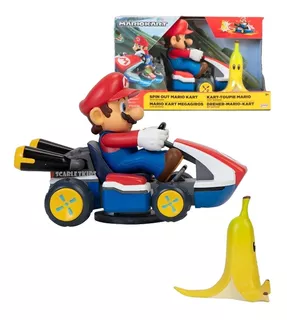 Mario Kart Megagiros Spin Out Vehiculo Original Scarlet Kids