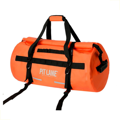 Bolso Trasero Moto Viaje Universal 60 Litros Impermeable Color Naranja