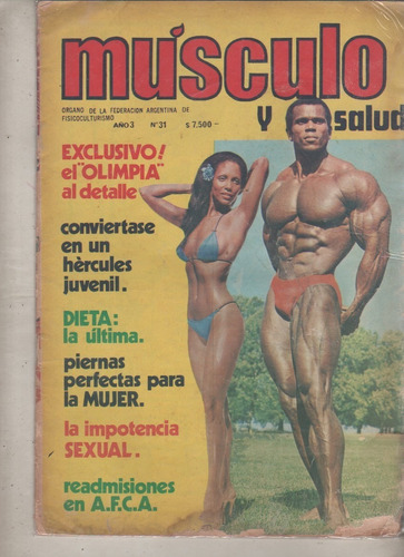 Revista De Fisicoculturismo* Musculo Y Salud  Nº 31 Año 1981