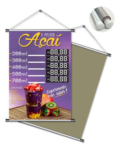 Banner Açaí Tamanho 100x65cm B20