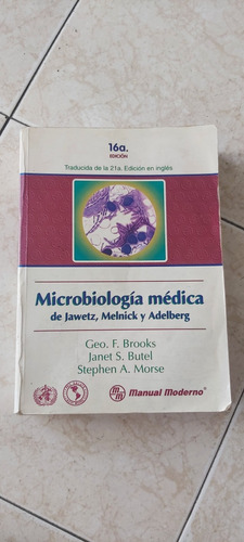 Libro De Microbiologia Médica. Jawetz 16 Ed.
