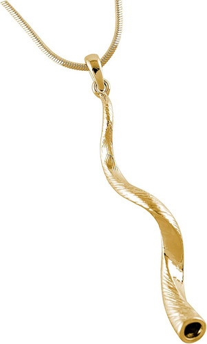 Ajdesign Shofar Collar Con Colgante Grande Kudu Yemenita Jud