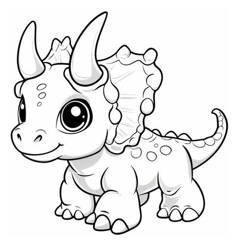 Pdf Imprimible Para Colorear: 100 Dinosaurios Felices Niños