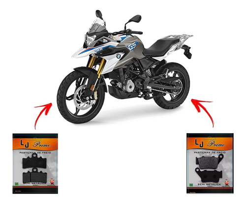 Kit Pastilha De Freio Bmw G 310 Gs Ano 2017 2018 2019 2020